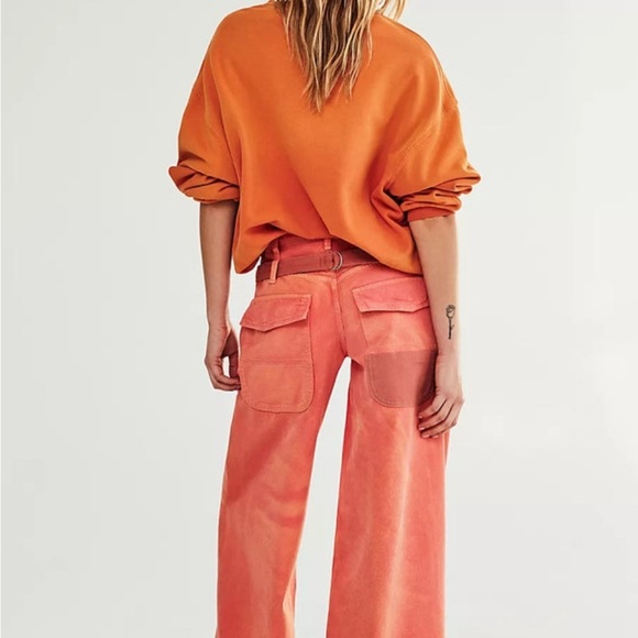 We The Free Pink Flare Jeans - Picture 2 of 9